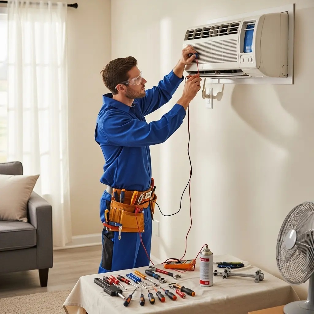 Körfez Dominox Dominox klima gaz dolumu ve bakım – Enerji verimliliği artırıldı. - Teknik servis örneği
